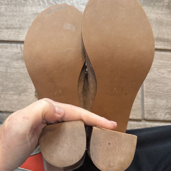 Jeffrey Campbell Cors Suede Gladiator Lace Up Bootie 7.5 Peep Toe - Picture 11 of 11